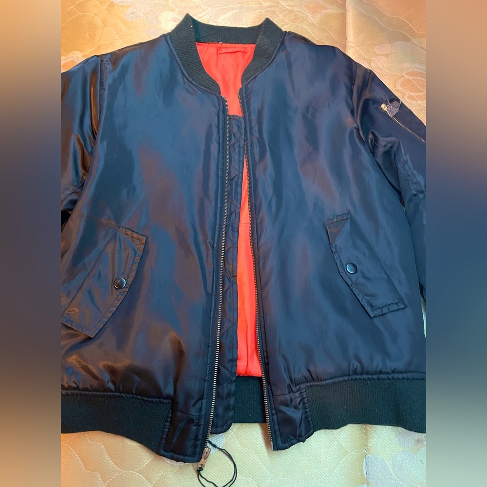 Swiss Cross, Bomber Jacket, Black, Size 18, 100% Polyester